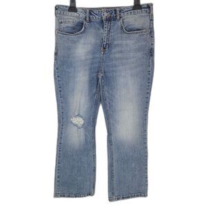 Anthropologie Pilcro Medium Wash Cropped Jeans